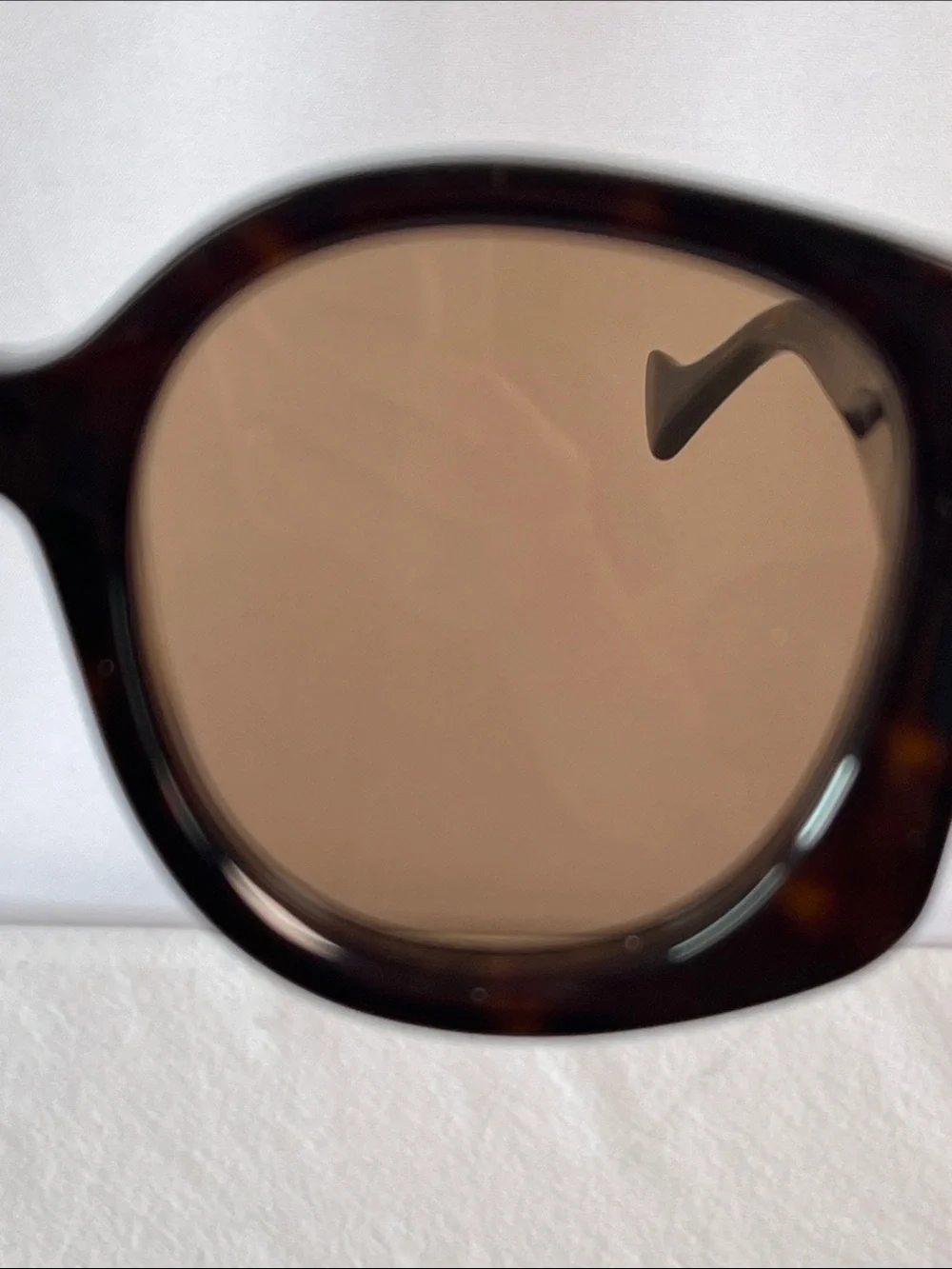 Gucci GG1257S 002 Oversized Square Tortoise Sunglasses Brown Lens Authenticated